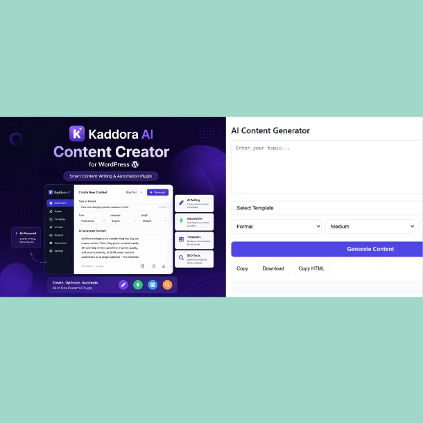 Kaddora AI Content Creator for WordPress