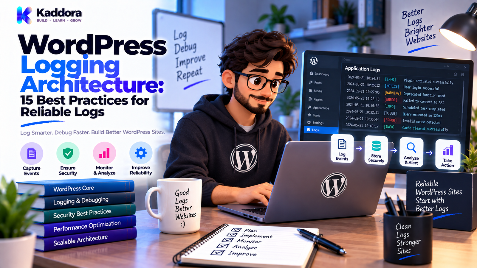 WordPress Logging Architecture: 15 Best Practices for Reliable Logs