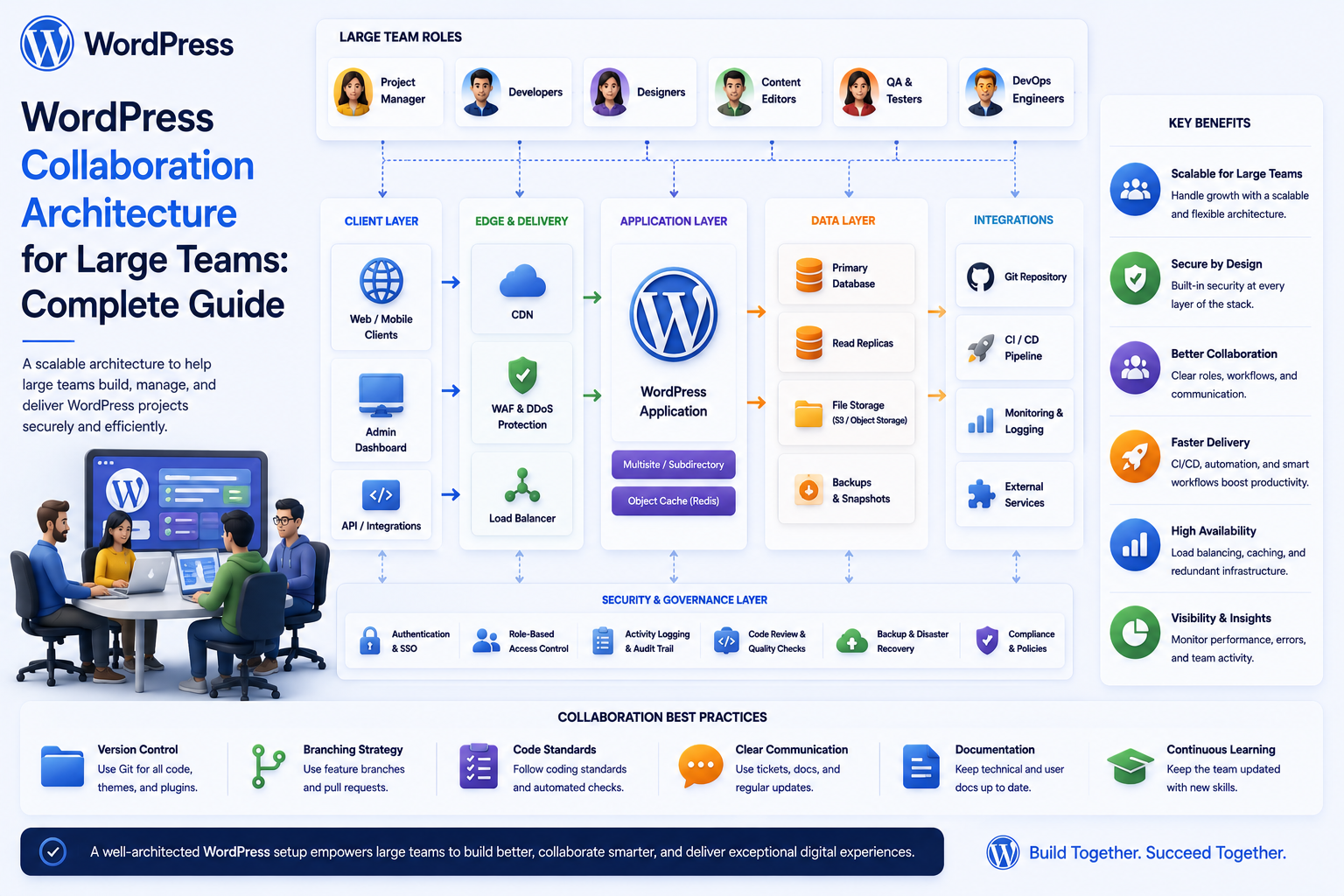 WordPress Collaboration Architecture for Large Teams: Complete Guide