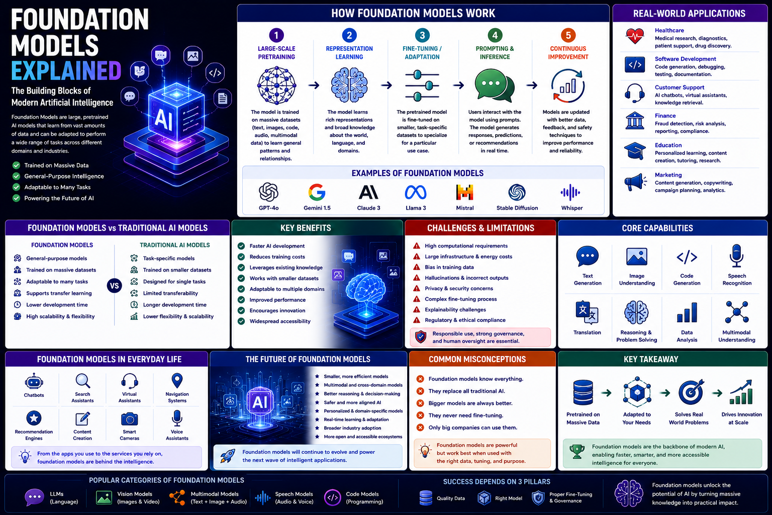 Foundation Models Explained: The Building Blocks of Modern Artificial Intelligence