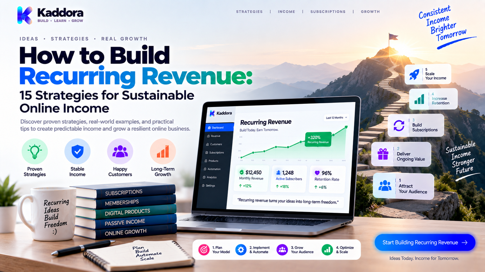 How to Build Recurring Revenue: 15 Strategies for Sustainable Online Income