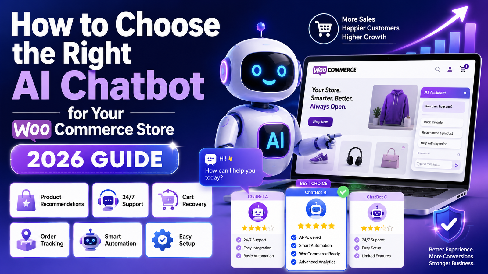 How to Choose the Right AI Chatbot for Your WooCommerce Store (Guide)