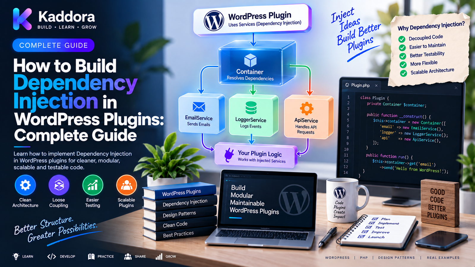 How to Build Dependency Injection in WordPress Plugins: Complete Guide