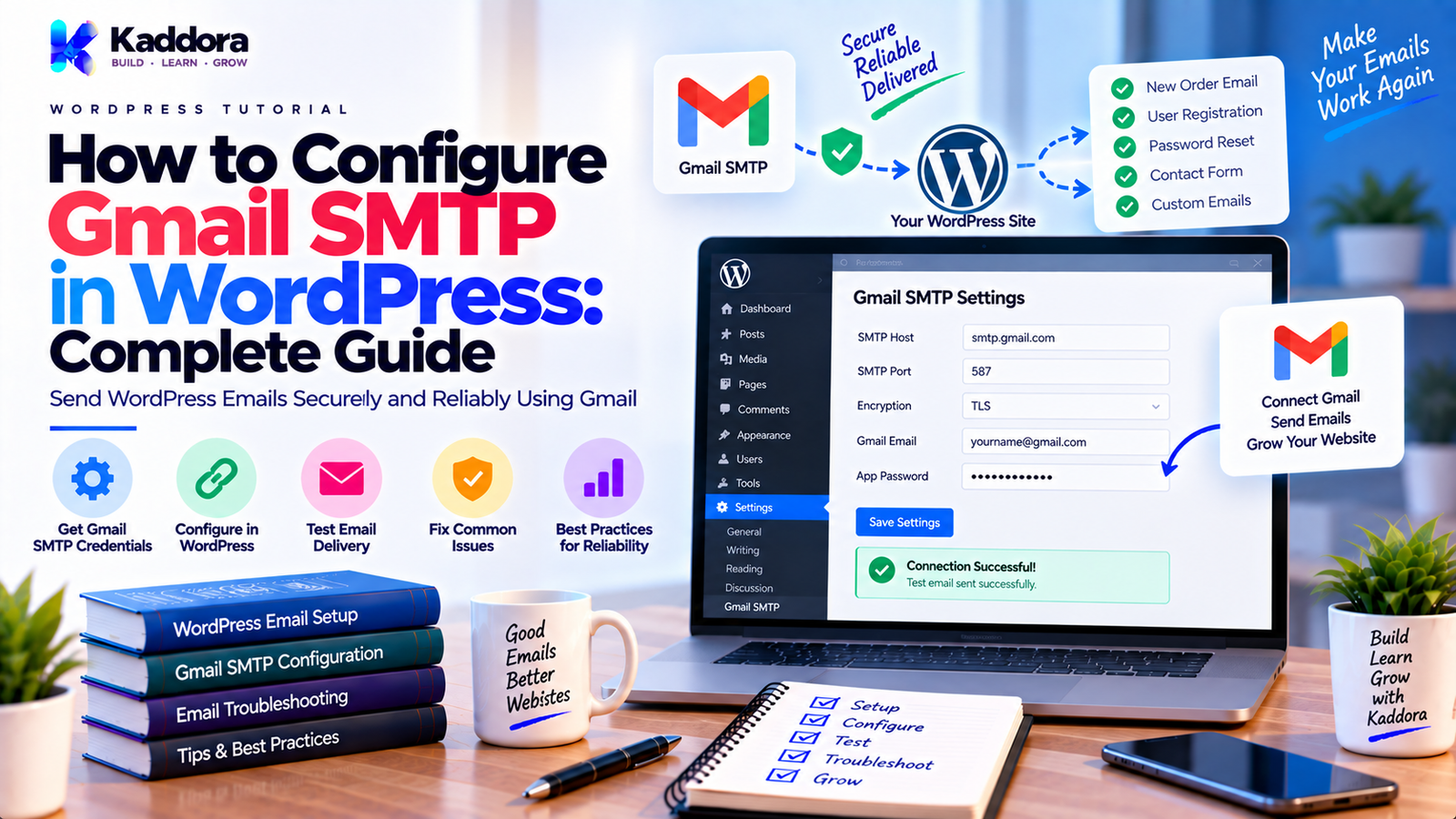 How to Configure Gmail SMTP in WordPress: Complete Guide