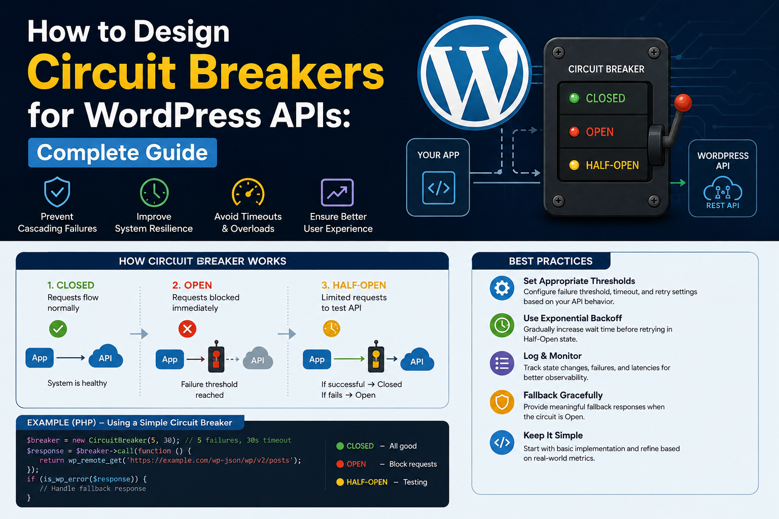 How to Design Circuit Breakers for WordPress APIs: Complete Guide