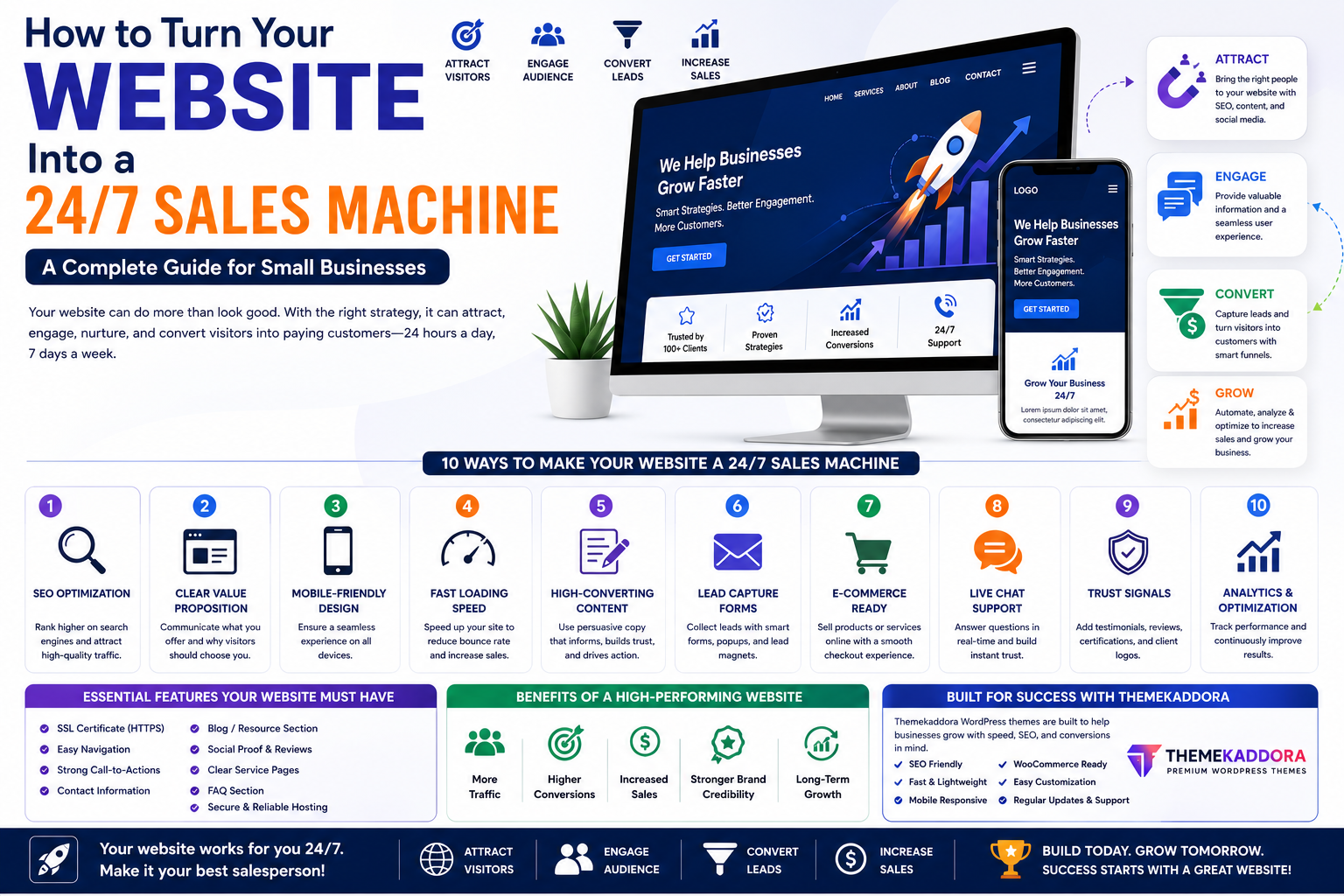 How to Turn Your Website Into a 24/7 Sales Machine: The Complete Guide for Small Businesses