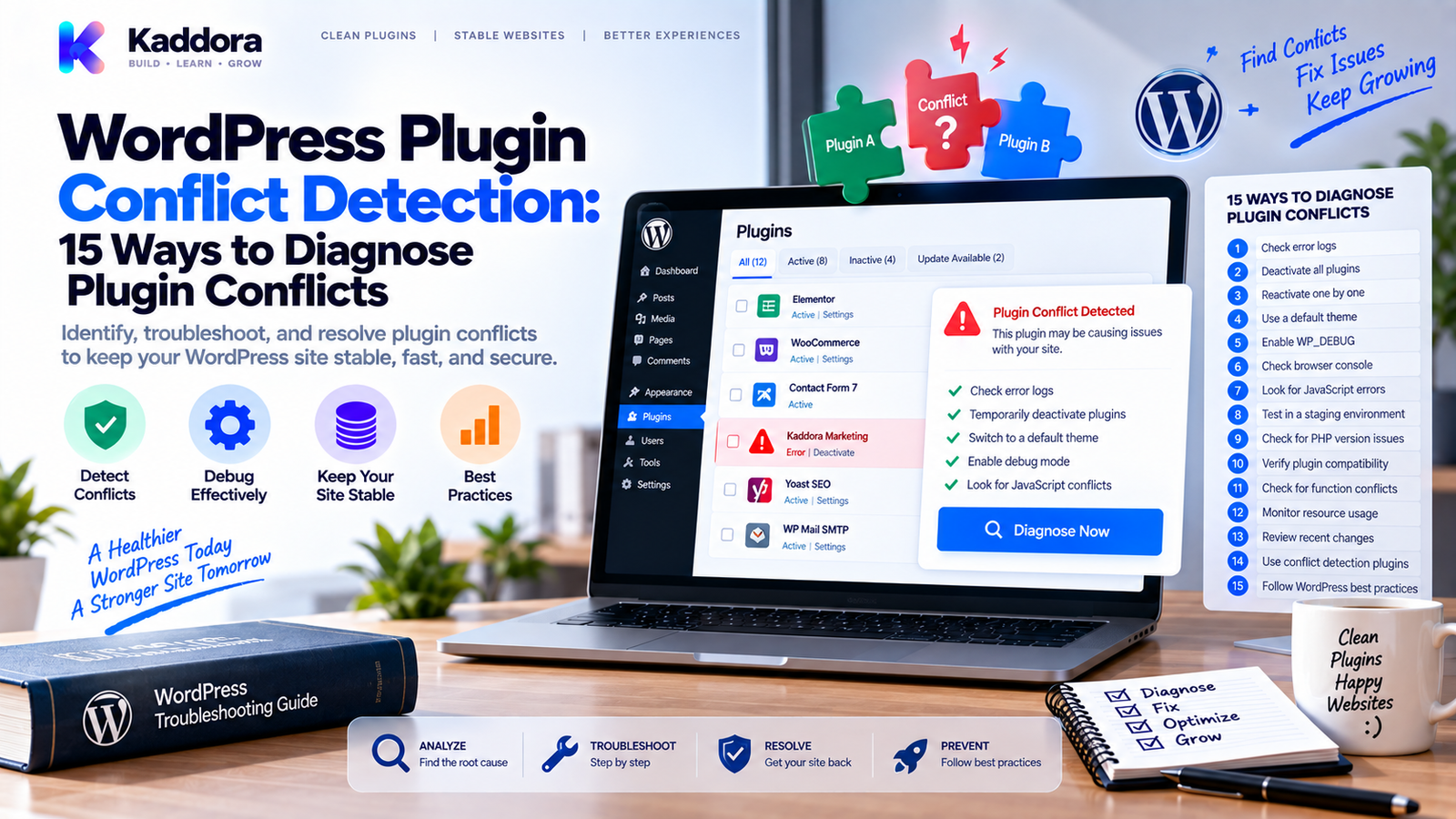 WordPress Plugin Conflict Detection: 15 Ways to Diagnose Plugin Conflicts