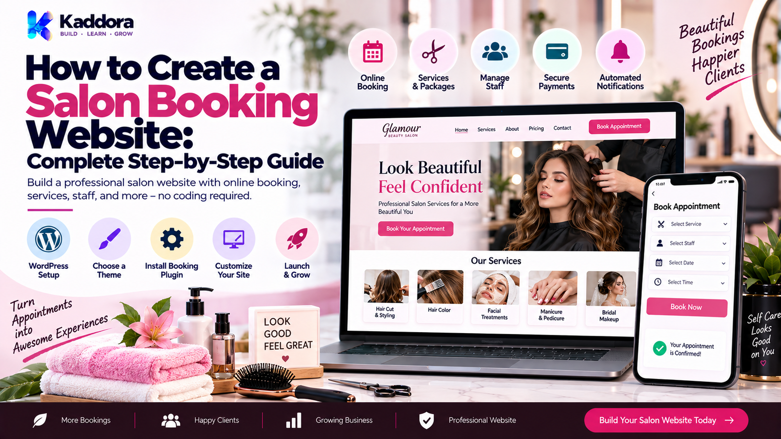 How to Create a Salon Booking Website: Complete Step-by-Step Guide